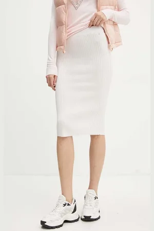 Guess Sukně LUCILLE barva, midi, pouzdrová, W4YD38 Z2U00