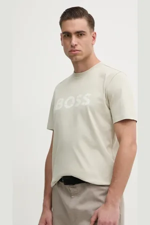 HUGO BOSS Bavlněné tričko barva, s potiskem, 50534923