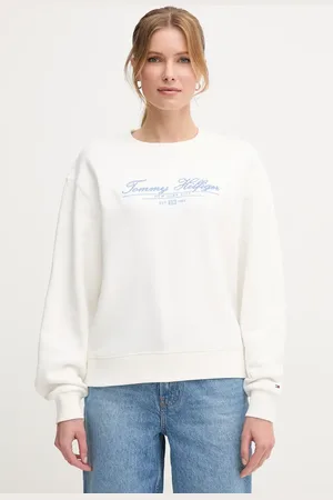 Tommy Hilfiger Bavlněná mikina dámská, barva, s aplikací, WW0WW45430
