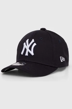 New Era Dětská bavlněná kšiltovka tmavě modrá barva, s aplikací
