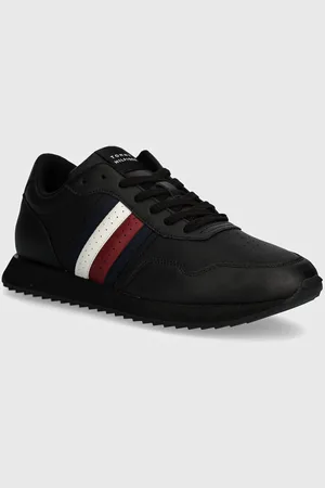 Tommy Hilfiger Kožené sneakers boty RUNNER EVO LTH MIX ESS barva, FM0FM05121