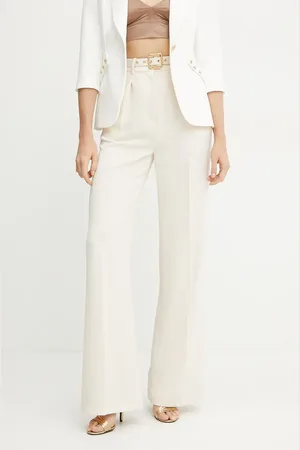 Elisabetta Franchi Kalhoty dámské, barva, jednoduché, high waist, PA09552E2