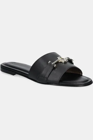 HUGO BOSS Kožené pantofle Emberlyn dámské, barva, 50542219