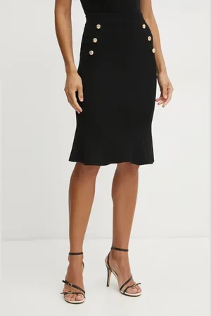 Guess Sukně GRACE barva, midi, 5RGD07 5810Z