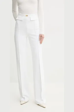 Elisabetta Franchi Kalhoty dámské, barva, zvony, high waist, PA07851E2