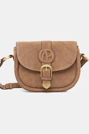 Pepe Jeans Semišová kabelka CRISHA PURE barva, PL031641