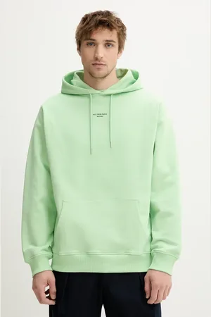Drôle de Monsieur Bavlněná mikina Le Hoodie Slogan Classique pánská, barva, s kapucí, s potiskem, G-HO161-CO127-LGN