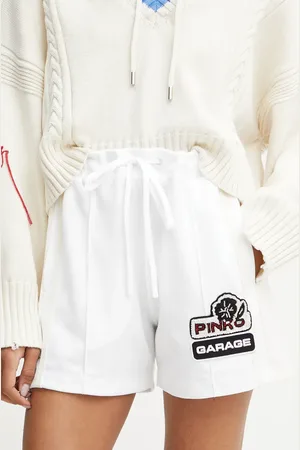 Pinko Kraťasy dámské, barva, s aplikací, high waist, 105271 A2MD