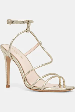 Guess Kožené sandály STRAPPY HEELS barva, 5GGZ34 7325A