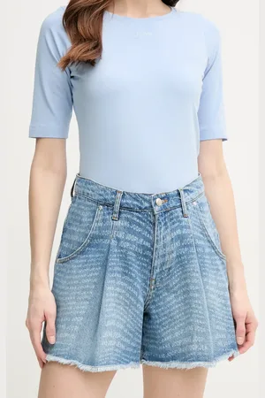JOOP! Džínové šortky dámské, barva, vzorované, high waist, 30046453