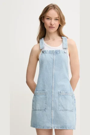 Pepe Jeans Džínové šaty VESTA STUD barva, mini, PL953720
