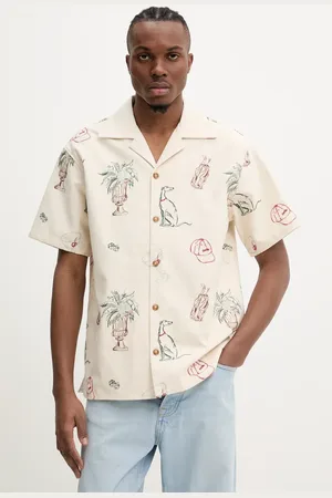 Drôle de Monsieur Bavlněná košile La Chemise Brodee Country Club barva, regular, G-SH214-CO198-EC