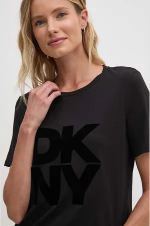DKNY Bavlněné tričko barva, D2G4A221