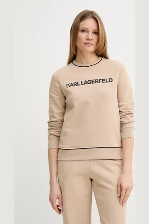 Karl Lagerfeld Mikina dámská, barva, s potiskem, A2W20066