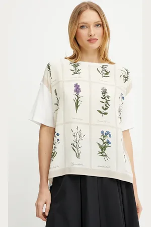 Max Mara Tričko s příměsí hedvábí barva, 2515941082600