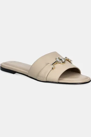 HUGO BOSS Kožené pantofle Emberlyn dámské, barva, 50542219