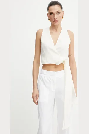 FORTE FORTE Lněná halenka dámská, barva, hladká, 13827 my top