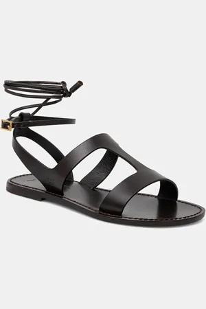 Max Mara Kožené sandály LEMMA dámské, barva, 2515521075600
