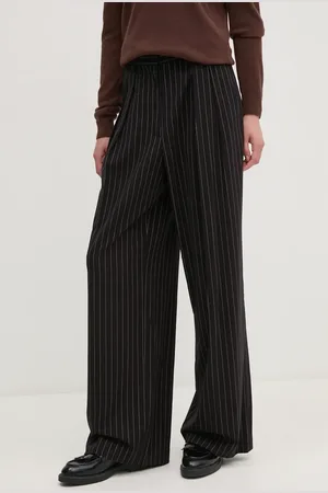 DKNY Kalhoty dámské, barva, široké, high waist, D2G4A195