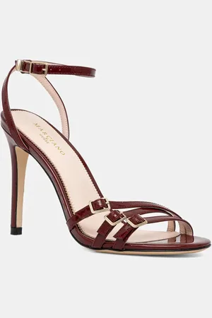 Guess Sandály STRAPPY BUCKLE SANDAL vínová barva, 5GGZ27 7231A