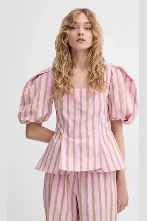STINE GOYA Bavlněná halenka dámská, barva, vzorovaná, SG-SS25-T055-2344