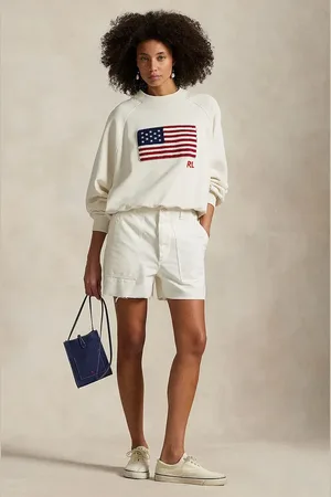 Ralph Lauren Bavlněné šortky zelená barva, hladké, medium waist, 211949934
