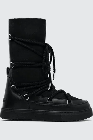 INUIKII Kožené sněhule Classic High Laced barva, 75107-096