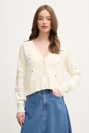 Benetton Bavlněný kardigan dámský, barva, 10C1E604W