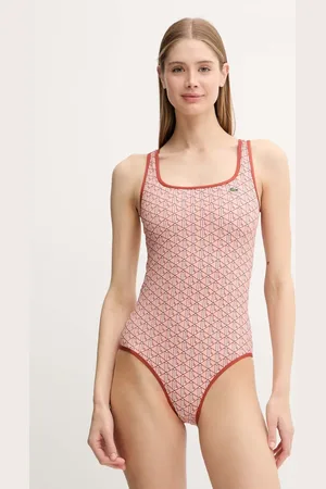 Lacoste Jednodílné plavky barva, měkký košík, MF9608