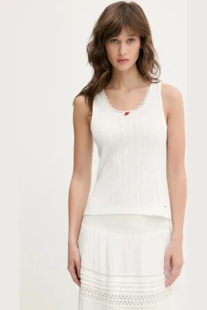 Tommy Hilfiger Bavlněný top barva, DW0DW20619