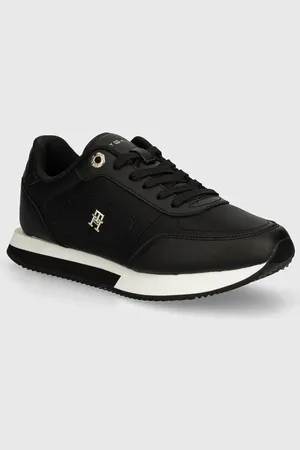 Tommy Hilfiger Kožené sneakers boty ELEVATED ESSENT RUNNER MONOGRAM barva, FW0FW08285