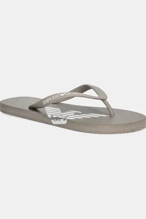 Emporio Armani Žabky dámské, barva, na plochém podpatku, XVQS08 XN746 U539