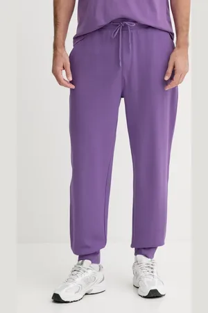 Benetton Bavlněné tepláky modrá barva, 342ZUF01B