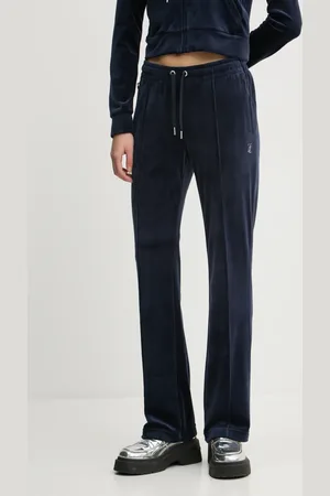 Juicy Couture Tepláky tmavomodrá barva, s aplikací, JCAPW045