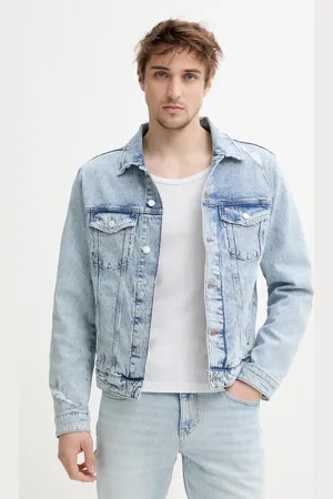 Tommy Hilfiger Džínová bunda barva, přechodná, DM0DM21050