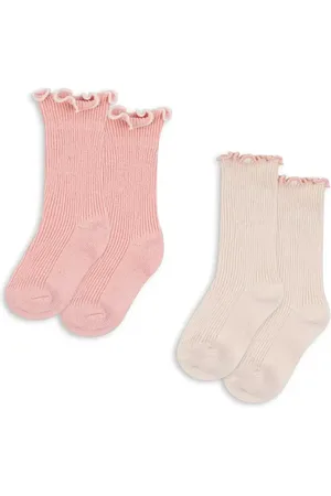 Konges Sløjd Dětské ponožky 2 PACK RIB FRILL SOCKS 2-pack barva, KS103290