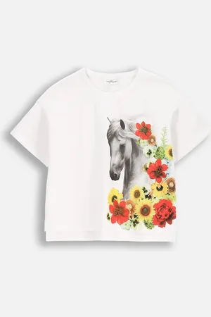 COCCODRILLO Dětské tričko barva, NOSTALGIC MEADOW GIRL JUNIOR