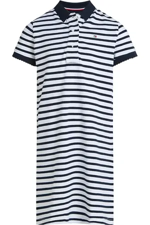 Tommy Hilfiger Dětské bavlněné šaty tmavomodrá barva, mini, KG0KG08700