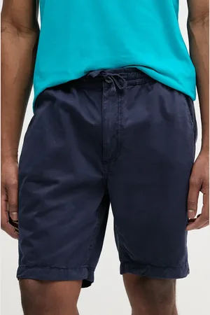 Alpha Industries Bavlněné šortky Basic Cotton Shorts pánské, tmavomodrá barva, 156262