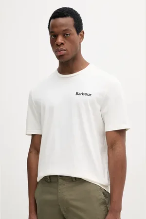 Barbour Bavlněné tričko Homelane Relaxed Fit T-Shirt barva, s potiskem, MTS1397