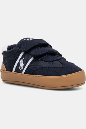 Ralph Lauren Dětské boty HERITAGE COURT III T-TOE EZ LAYETTE tmavomodrá barva, RL02362410