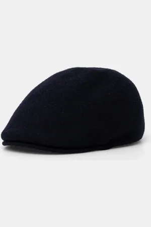 Kangol Vlněná čepice tmavomodrá barva, vlněná