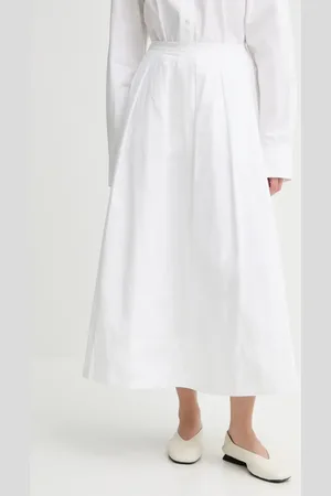 Herskind Bavlněná sukně Herdis barva, midi, áčková, 5559202