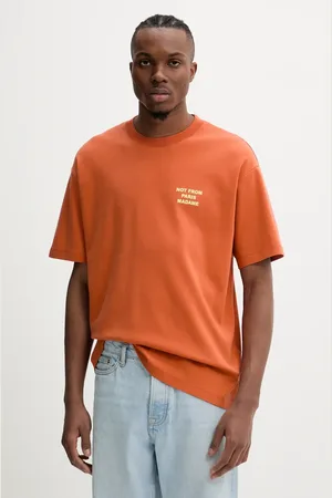 Drôle de Monsieur Bavlněné tričko Le T-Shirt Slogan barva, s potiskem, G-TS203-CO002-RT