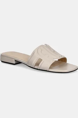 Furla Kožené pantofle Summer Mule dámské, barva, YJ34SUM X30000 1704S