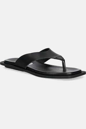 Steve Madden Kožené žabky Splash dámské, barva, na plochém podpatku, SM11003722
