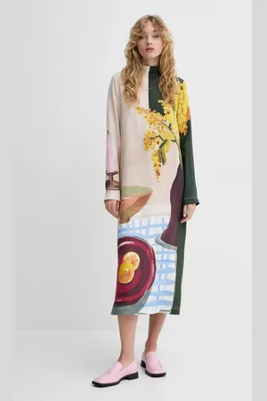 STINE GOYA Šaty barva, midi, SG-SS25-D017-2263