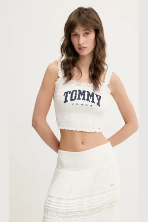Tommy Hilfiger Bavlněný top barva, DW0DW20240