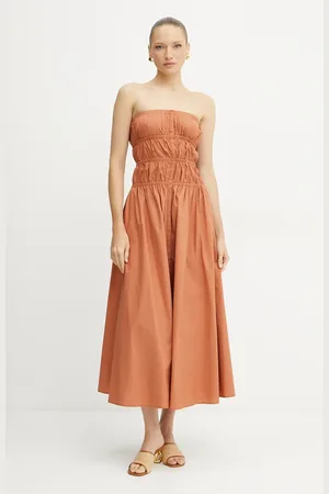 FORTE FORTE Bavlněné šaty barva, midi, 13850 my dress