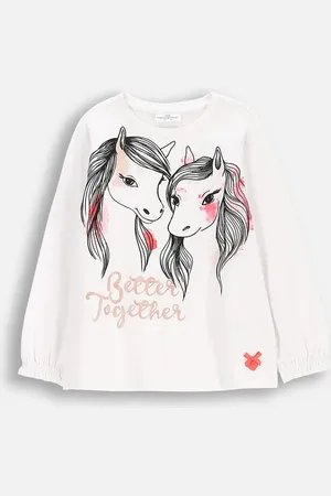 COCCODRILLO Dětské tričko s dlouhým rukávem barva, NOSTALGIC MEADOW GIRL KIDS